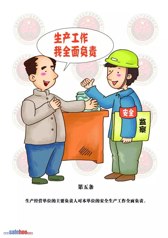 新中華人民共和國安全生產(chǎn)法第五條圖文版