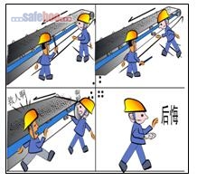 現(xiàn)場缺乏安全確認，被尾輪絞傷