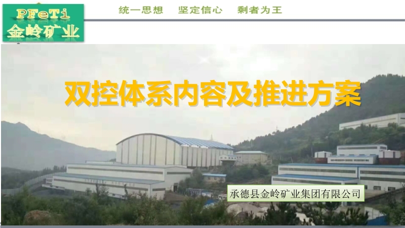 雙控體系內(nèi)容及推進(jìn)方案
