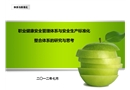 安全生產(chǎn)標(biāo)準(zhǔn)化與OHSMS的整合與思考