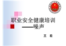 職業(yè)安全健康培訓(xùn)——噪聲