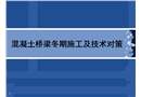 混凝土橋梁冬期施工及技術(shù)對策