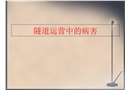 隧道運營中的病害及專項檢測