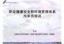職業(yè)健康安全和環(huán)境管理體系內(nèi)審員培訓(xùn)