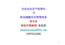 企業(yè)安全生產(chǎn)標準化與職業(yè)健康安全管理體系相關性