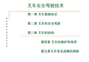 叉車(chē)安全駕駛技術(shù)課件