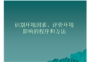 識別環(huán)境因素、評價環(huán)境影響的程序和方法