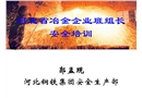 冶金企業(yè)班組長(zhǎng)安全培訓(xùn)教材