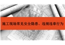 施工現(xiàn)場常見安全隱患及違規(guī)違章行為培訓(xùn)