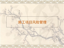 施工項(xiàng)目風(fēng)險(xiǎn)管理定義、范圍、成果精講