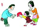 女兒送來(lái)安全帽