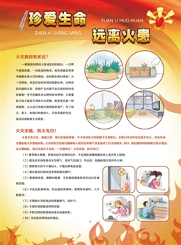 珍愛生命，遠離火患；火場逃生，絕處逢生。