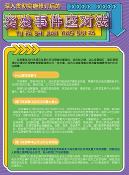 突發(fā)事件應對法宣傳單